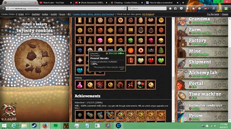 This thread is archived. . Cheating cookie clicker